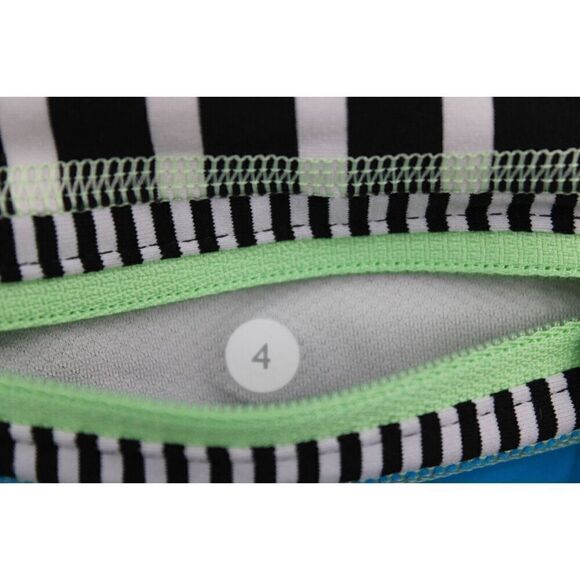 Lululemon Womens Run: Inspire Crop II Seawheeze Colorful Geometric Black 4 - Picture 7 of 7